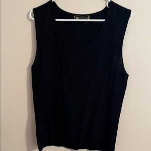 Mirasol Classic Black Tank Top. Sz L